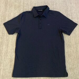 Travis Mathew Men’s Short Sleeve Dark Blue Golf Shirt. Size Large.